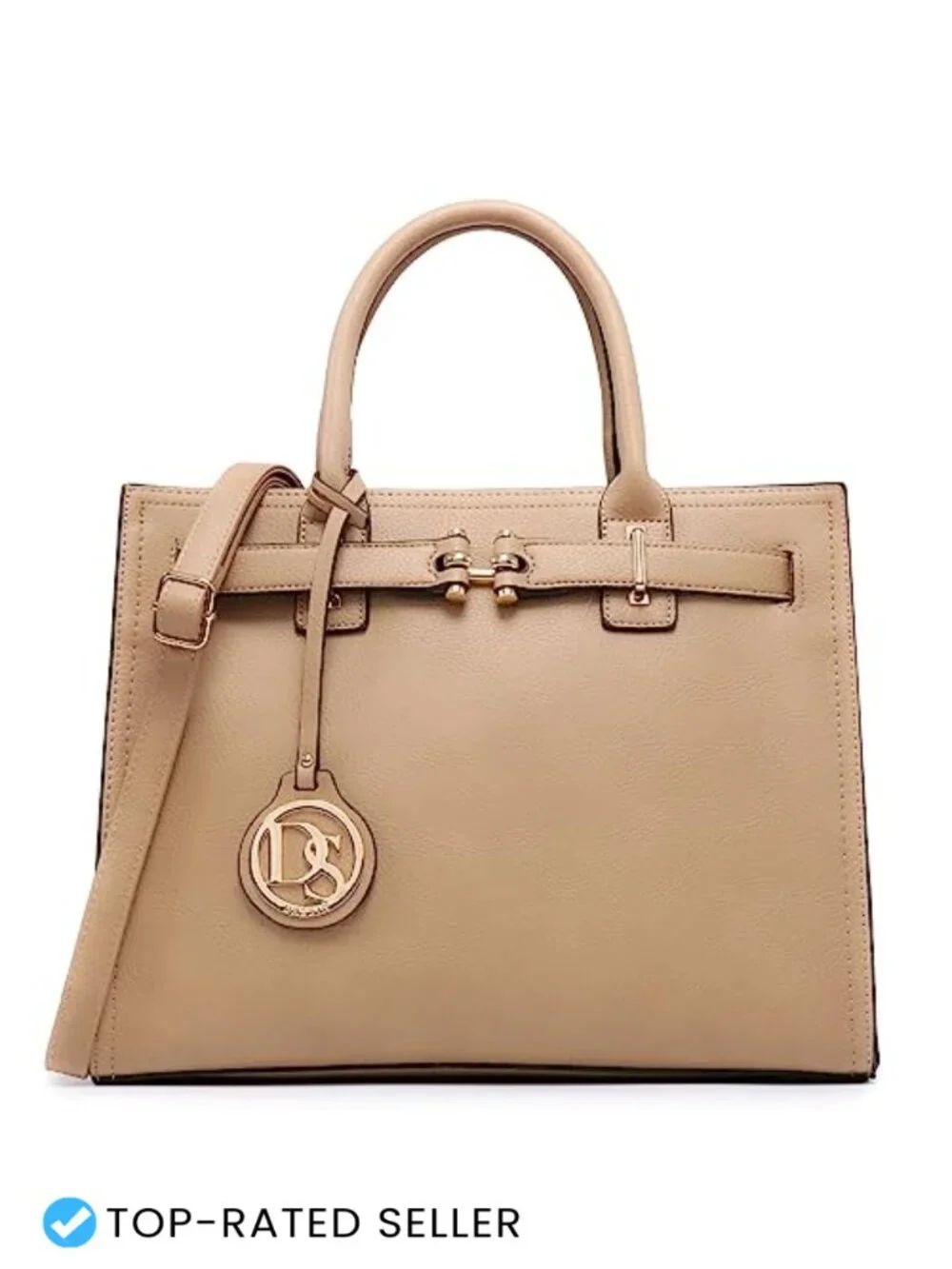 Women's Structured Satchel Purse Work Handbag Tote Shoulder Bag with Top
